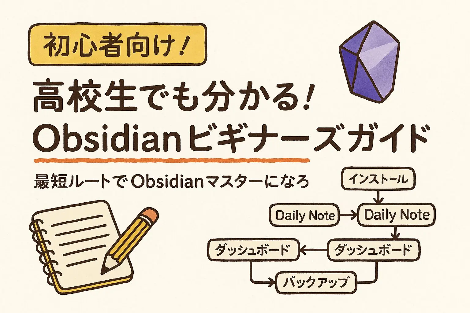 高校生でも分かる！Obsidian ビギナーズガイド 🚀 | やまねこ blog