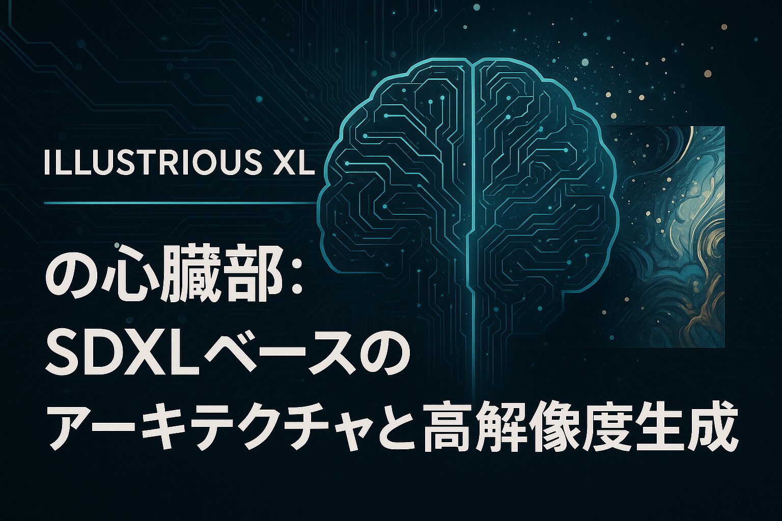 Illustrious XLの心臓部：SDXLベースのアーキテクチャと高解像度生成の秘密